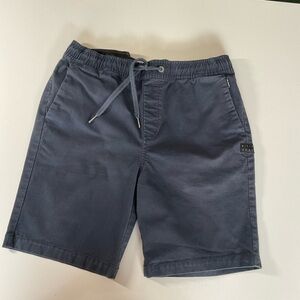 Billabong Navy Blue Flat Front Shorts Relaxed Fit Size Medium Kids